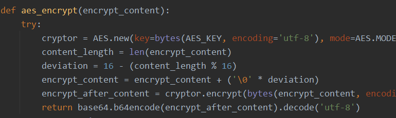 Python3 AES加密解密